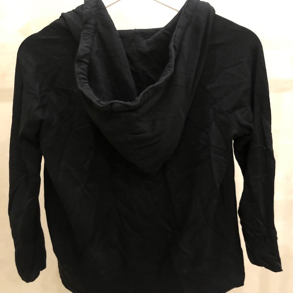 James Perse Black Zip-Up Hoodie - Picture 4 of 4